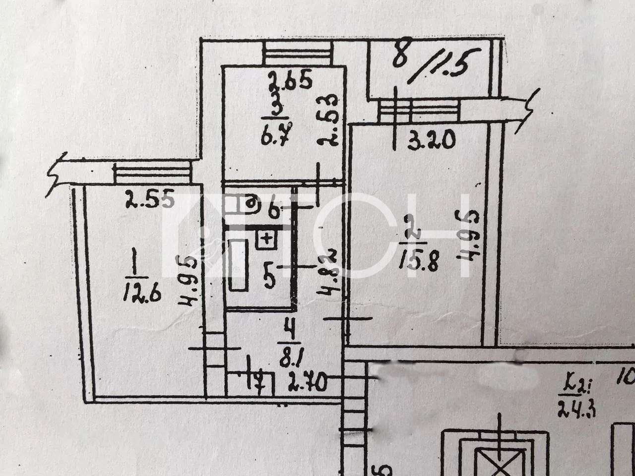 2-комн. квартира, Пушкино, ул Писаревская, 13А #id303643 — купить по цене 7  140 000 руб.