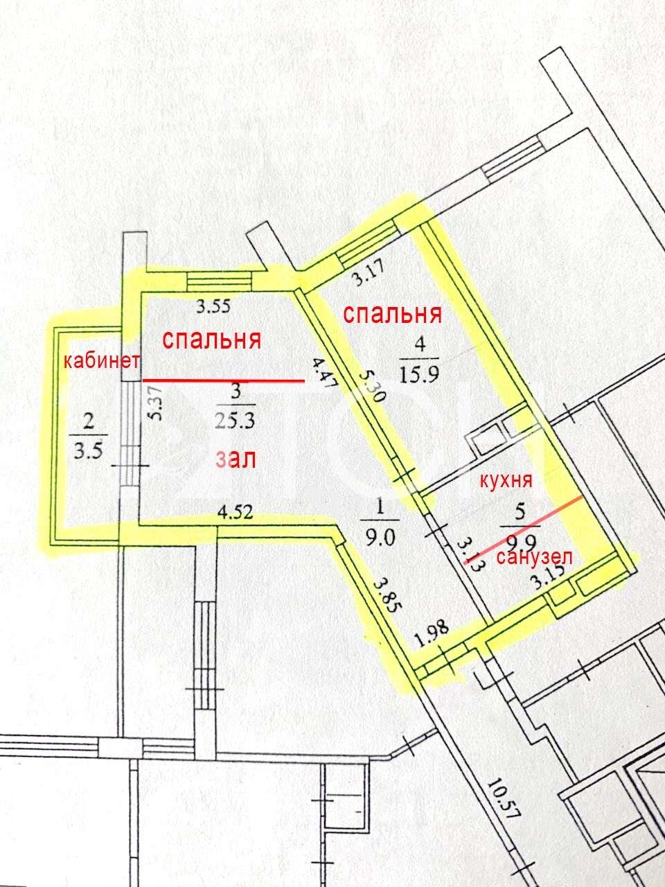 2-комн. квартира, Мытищи, пр-кт Новомытищинский, 41А #id291540 — купить по  цене 18 300 000 руб.