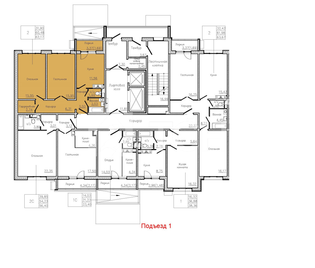 2-комн. Квартира, Королёв, улица Орджоникидзе, 2Г, #id389483 — купить по  цене 8 252 100 руб.