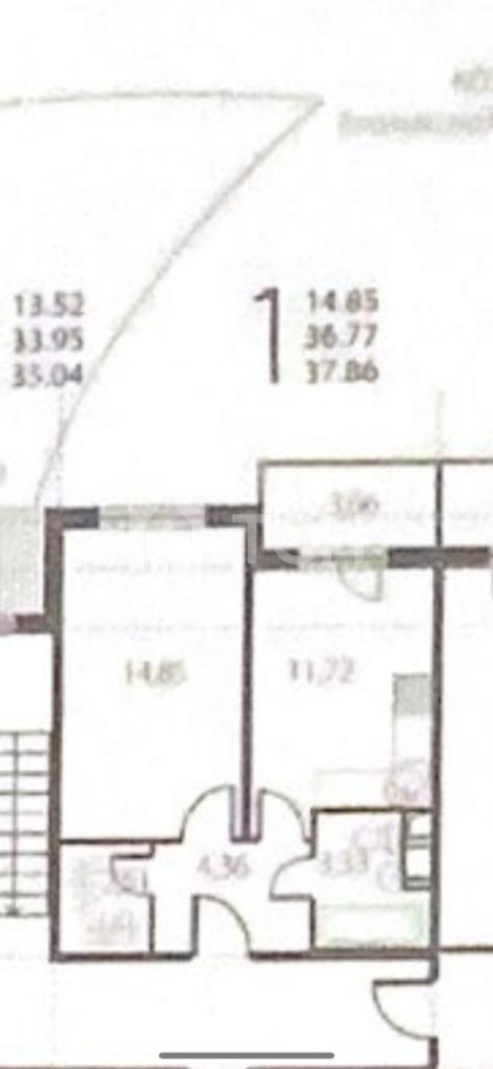 1-комн. квартира, село Тарасовка, 2, #id653485