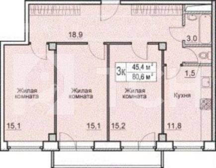 3-комн. Квартира, деревня Большие Жеребцы, 1А, #id901014