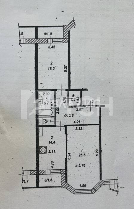 2-комн. Квартира, Ивантеевка, Школьная улица, 16, #id1302332