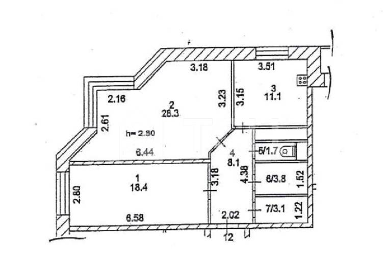 2-комн. Квартира, Ивантеевка, Центральный проезд, 7, #id577205