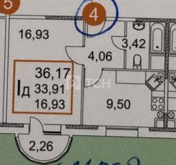 1-комн. квартира, рабочий посёлок Лесной, Советская улица, 22, #id1587336