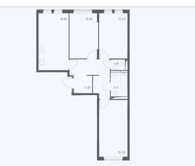 3-комн. квартира, село Остафьево, к15, #id1292057