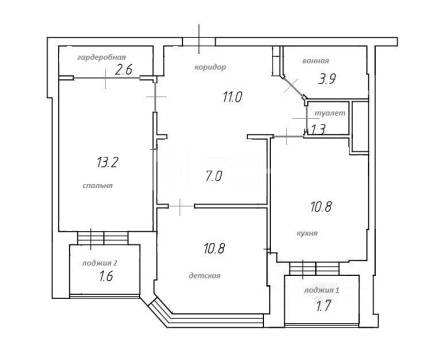 2-комн. квартира, Королёв, улица Гагарина, 12/14, #id1910647
