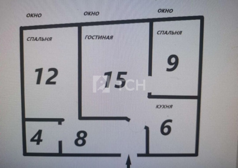 3-комн. квартира, Королёв, улица Академика Легостаева, 8, #id804576