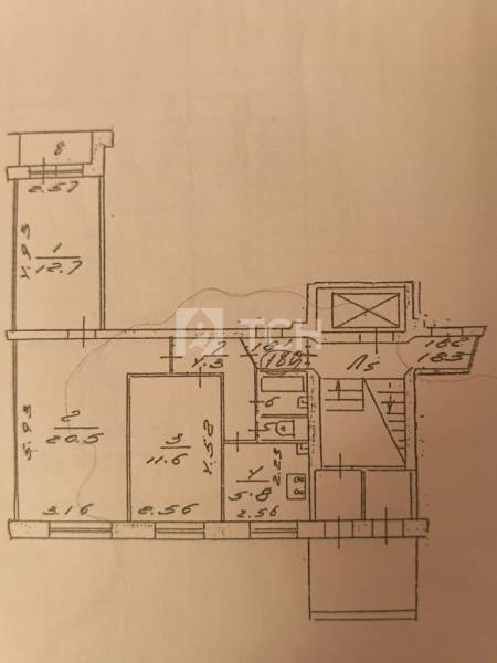 3-комн. квартира, Королёв, улица 50-летия ВЛКСМ, 10, #id1967992