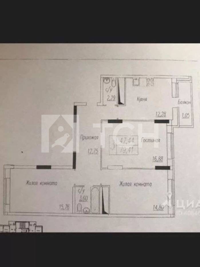3-комн. Квартира, Королёв, Комитетская улица, 7, #id460377