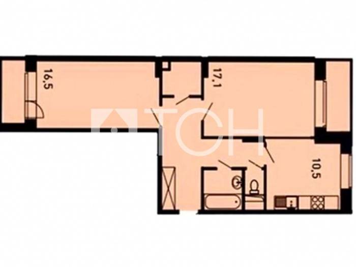 2-комн. квартира, Ивантеевка, проезд Центральный, 17 #id260543