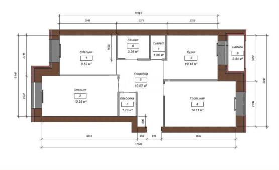 3-комн. квартира, Королёв, Бурковский проезд, 56к2, #id1403601