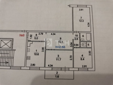 3-комн. квартира, Королёв, Пушкинская улица, 19, #id811633
