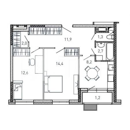 2-комн. Квартира, г. Балашиха, улица Твардовского, владение 36 #id142D14072