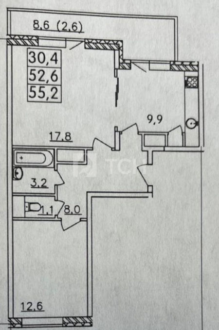 2-комн. квартира, Лобня, улица Колычева, 7, #id1600598