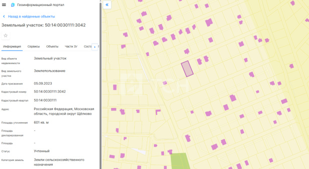Земельный участок, г.о. Щёлково, #id1604282