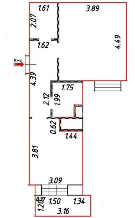 1-комн. квартира, Балашиха, улица Разина, 1А, #id990022