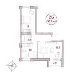 2-комн. Квартира, коттеджный посёлок Варежки-2, Берёзовая улица, 18к2, #id755760