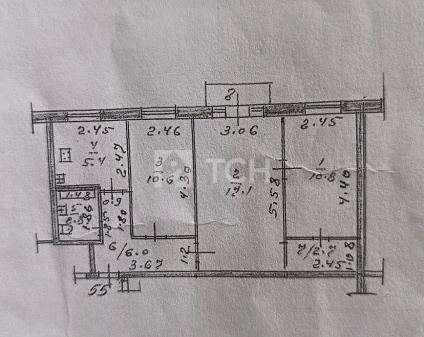 3-комн. квартира, Ивантеевка, Студенческий проезд, 40, #id1270321
