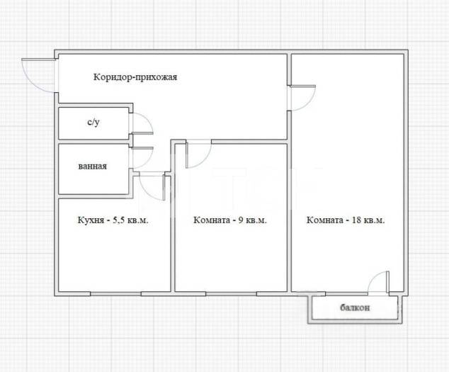 2-комн. Квартира, посёлок Лесные Поляны, улица Ленина, 4, #id553354
