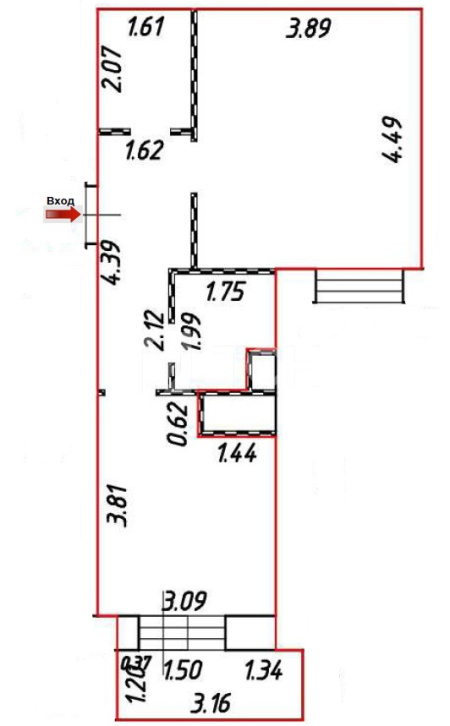 1-комн. квартира, Балашиха, улица Разина, 1А, #id990022