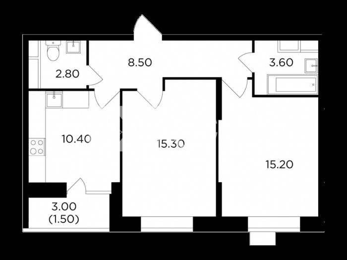 2-комн. квартира, Пушкино, ул Просвещения, 12к1 #id276687
