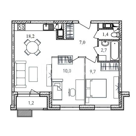 2-комн. Квартира, г. Балашиха, улица Твардовского, владение 36 #id142D13944