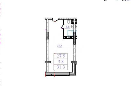 Квартира-студия, Королёв, Октябрьский бульвар, 26, #id1993127