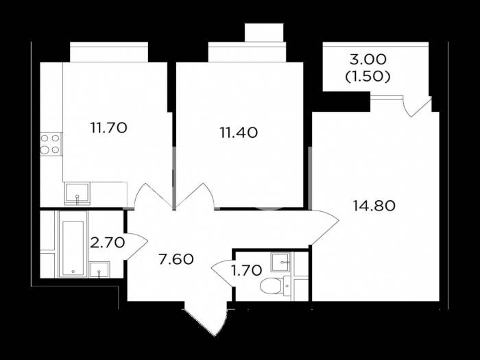 2-комн. квартира, Пушкино, ул Просвещения, 10к2 #id278325