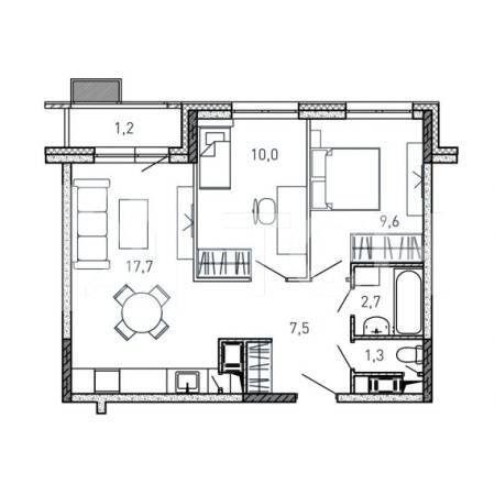 2-комн. Квартира, г. Балашиха, улица Твардовского, владение 36 #id142D14304