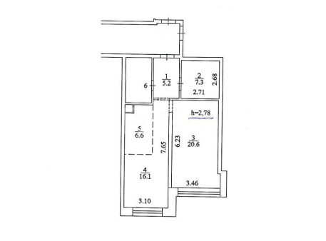 2-комн. квартира, Королёв, Пионерская улица, 15к1, #id1249360