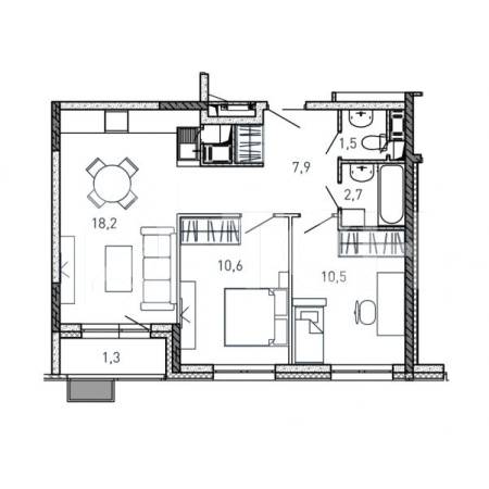 2-комн. Квартира, г. Балашиха, улица Твардовского, владение 36 #id142D14262