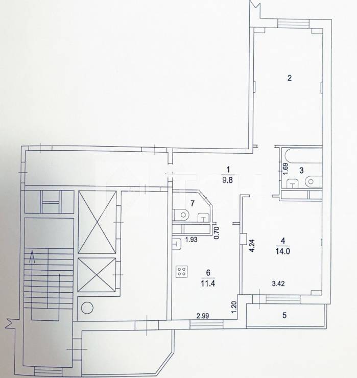 2-комн. Квартира, рабочий посёлок Свердловский, Заречная улица, 3, #id500292