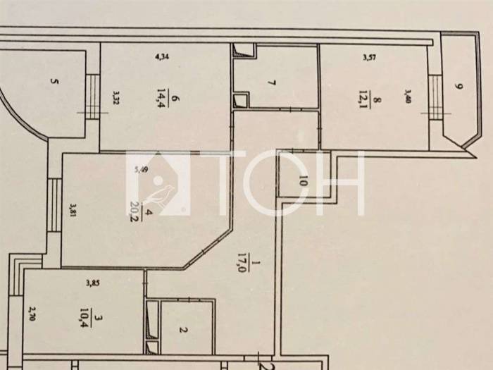3-комн. квартира, Пушкино, пр-кт Московский, 57к1 #id237681