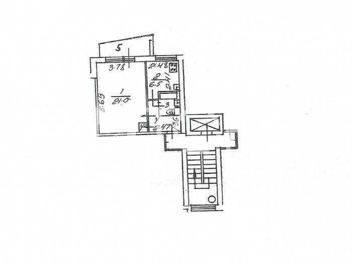 1-комн. квартира, Мытищи, ул Пролетарская 2-я, 5 #id280230