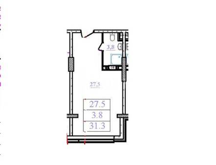 Квартира-студия, Королёв, Октябрьский бульвар, 26, #id1993364
