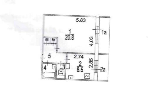 1-комн. квартира, Москва, улица Борисовские Пруды, 20к2, #id1902243