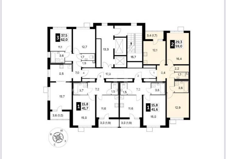 Квартира, Люберцы, жилой комплекс 1-й Лермонтовский, к3.1, #id449014