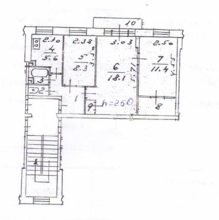3-комн. Квартира, Королёв, проезд Циолковского, 5Б, #id1602474