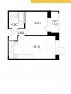 1-комн. квартира, Мытищи, проспект Астрахова, 1к1, #id360822