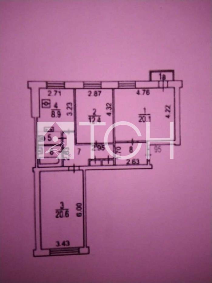 3-комн. квартира, Москва, ул Шереметьевская, 5к2 #id274666