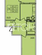 2-комн. квартира, Щелково, мкр Финский, к2 #id291518