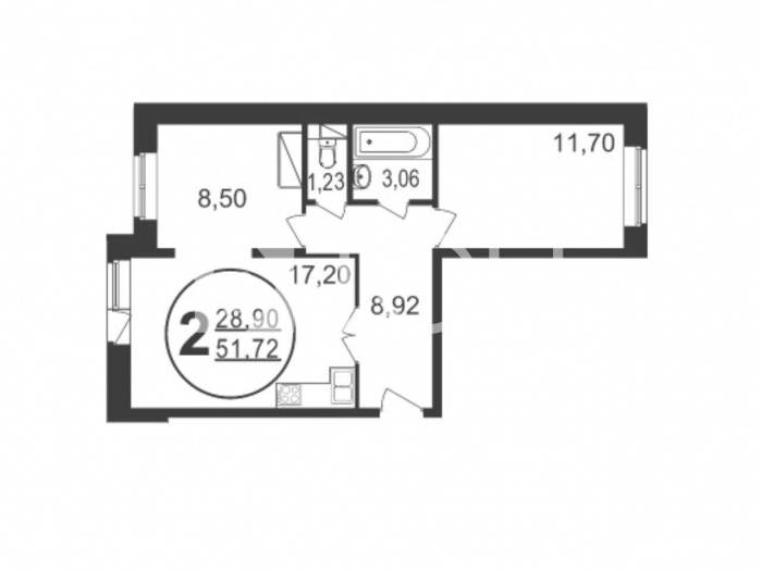 2-комн. квартира, Пушкино, ул Просвещения, 13к2 #id300963