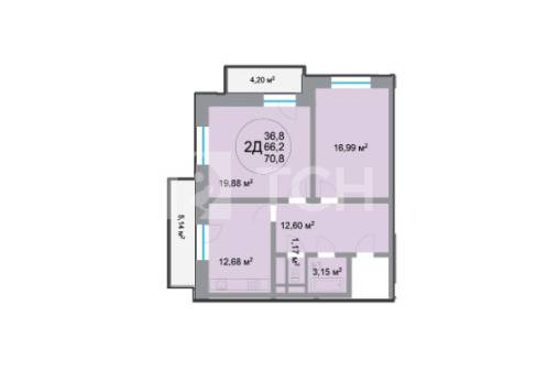 2-комн. квартира, Балашиха, улица Разина, 1А, #id1008054