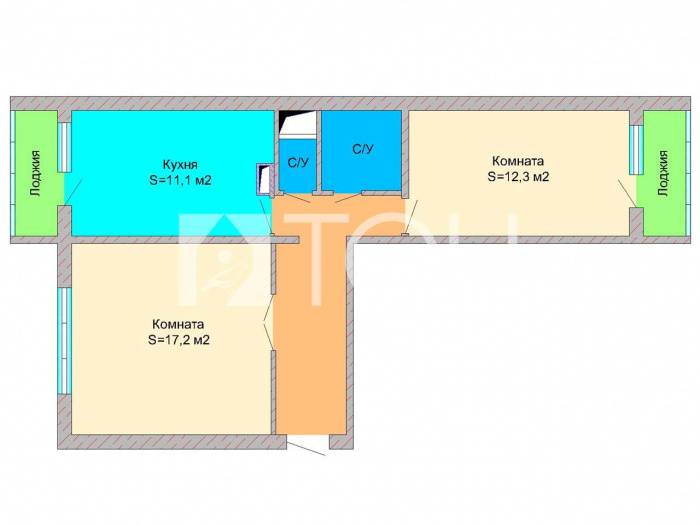 2-комн. квартира, Москва, ул Полярная, 11к2 #id281745