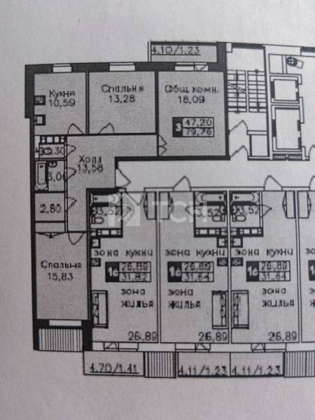 3-комн. квартира, Щёлково, Жегаловская улица, 29А, #id997798