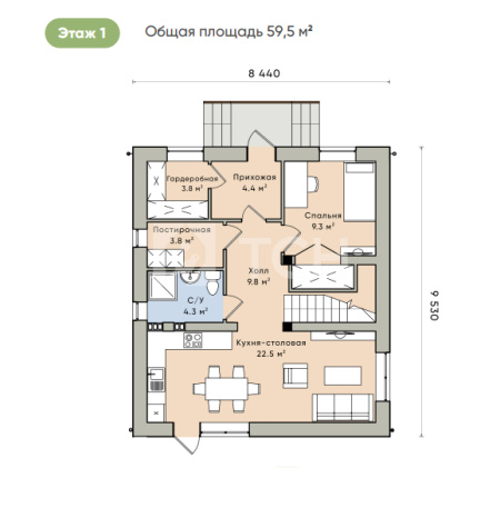 Дом, г.о. Королёв, Королёв, улица Ватутина, 6, #id780787