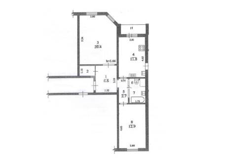 2-комн. квартира, Щёлково, Центральная улица, 94, #id1969850