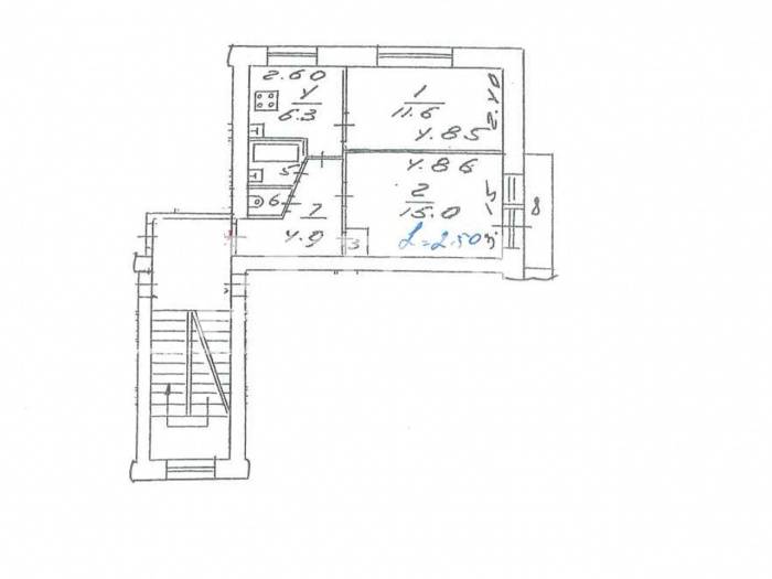 2-комн. квартира, Королев, ул Кооперативная, 16 #id282989